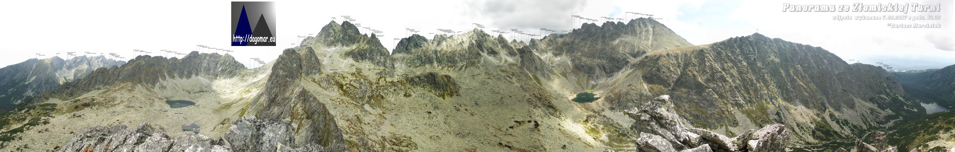 panorama ze Złomiskiej Turni